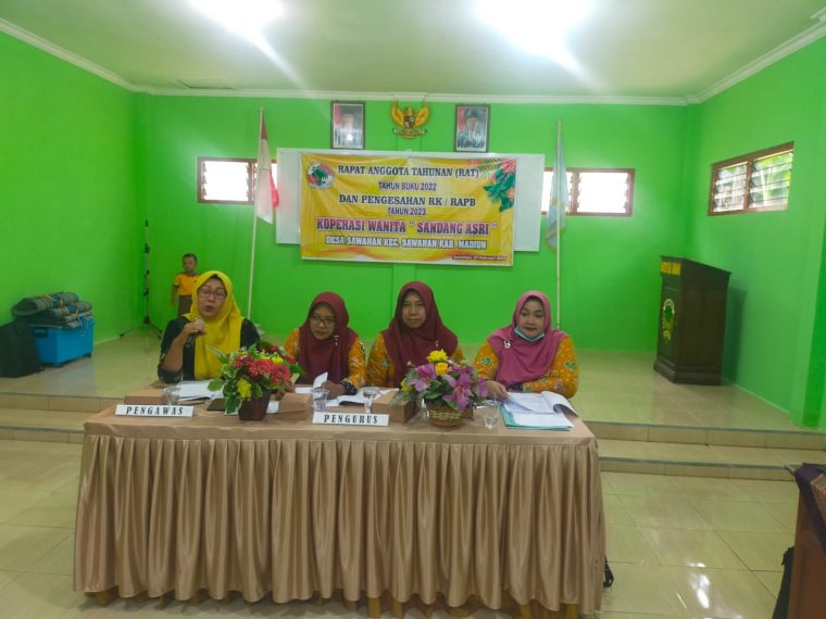 Kopwan Sandang Asri Desa Sawahan Gelar Rapat Anggota Tahunan dan Pilih Pengurus Baru untuk Periode 2023-2025