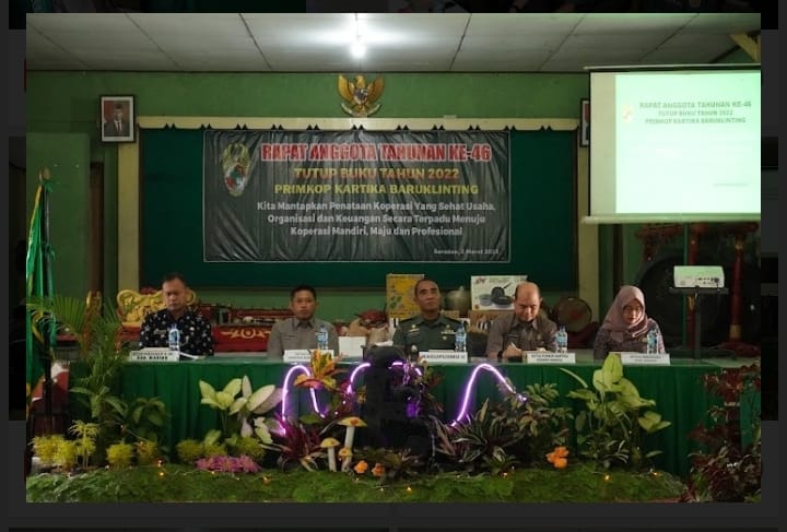 Puskop Kartika Baruklingting Saradan Gelar RAT ke-46 dengan Sukses, Pelantikan Pengurus Baru dan Dorong Peningkatan Partisipasi Anggota dalam Pengelolaan Koperasi